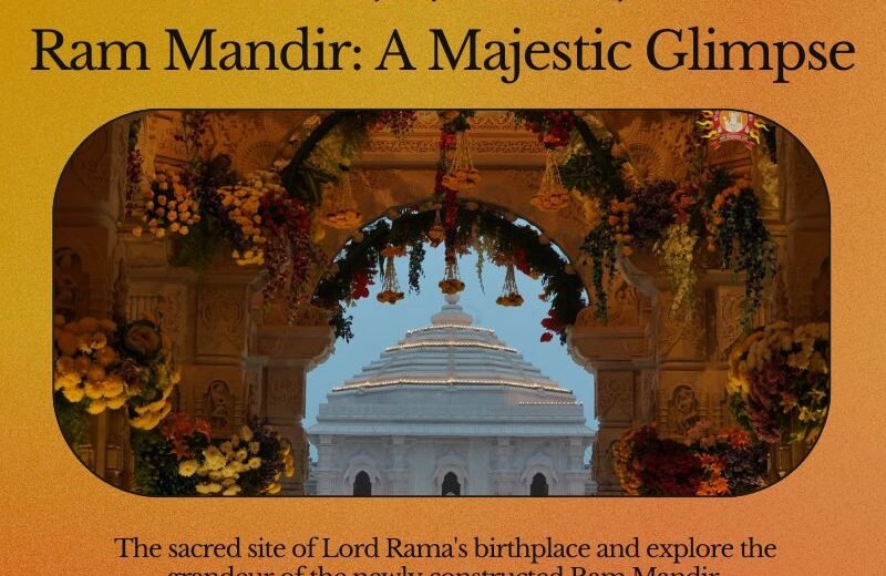 Image of Ram Mandir A Glimpse into the Majestic Beauty of Ayodhya's Sacred Grandeur